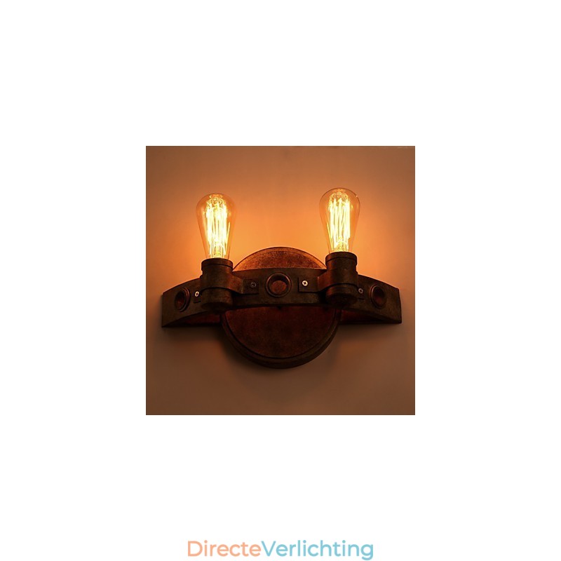 Amerikaanse creatieve restauratie van oude manieren smeedijzeren volle maan kapmessen wandlamp lichten