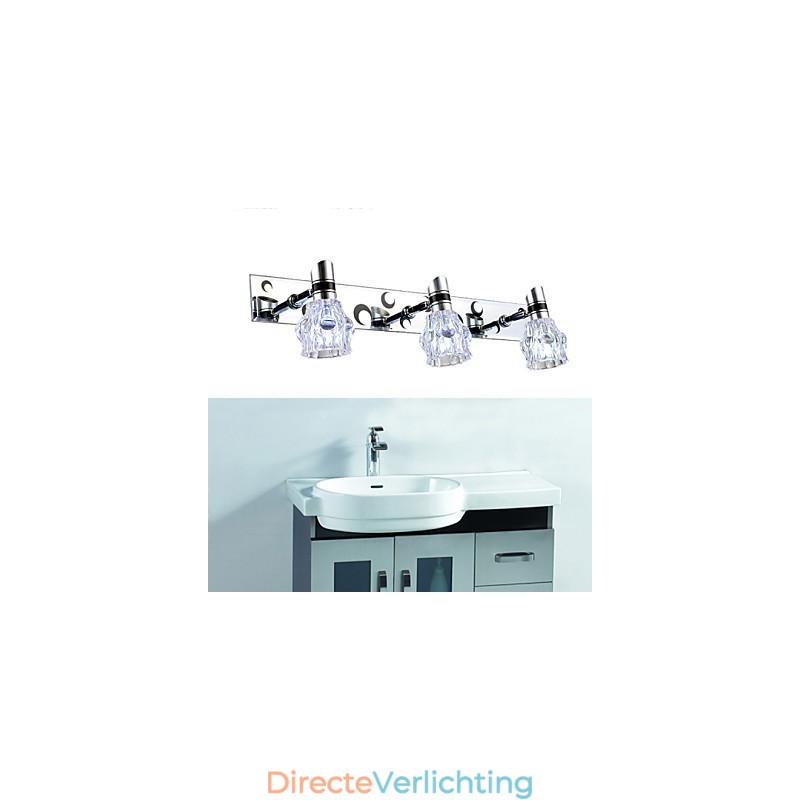 Nieuw aangekomen Wash Wall Lighting enkele kleur witte lamp voor spiegelfront hardware metalen plaat badkamer wandlamp