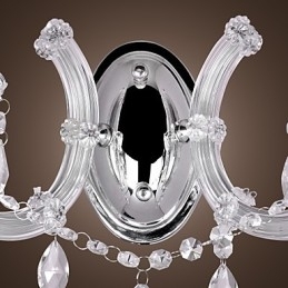 Elegante kristallen wandlamp met 2 lampen