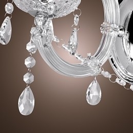 Elegante kristallen wandlamp met 2 lampen