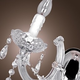 Elegante kristallen wandlamp met 2 lampen
