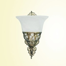 Europese wandlampen Metaalmateriaal Plating Brons Verlichting Met Nachtkastje Woonkamer Voorkant Spiegel Balkonlamp
