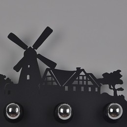 4 lampen Amerikaanse dorp pastorale LOFT stijl slaapkamer gangpad ijzer retro wandlampen