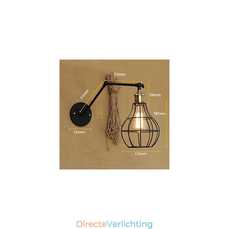 Wandlampen Schommellampen Leeswandlampen Mini Stijl Rustieke Lodge Metaal