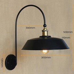 Creatieve Amerikaanse Landelijke IJzeren Retro Ronde Industriële Woonkamer Balkon Gangpad Trap Kamer Decoratie Lamp