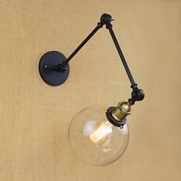 De lange arm van de glazen wand IJzer Industrieel Creatief Telescopisch Slaapkamer Retro Nostalgisch Restaurant Opvouwbaar Gangpad