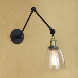 De lange arm van de glazen wand IJzer Industrieel Creatief Telescopisch Slaapkamer Retro Nostalgisch Restaurant Opvouwbaar Gangpad