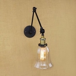 De lange arm van de glazen wand IJzer Industrieel Creatief Telescopisch Slaapkamer Retro Nostalgisch Restaurant Opvouwbaar Gangpad