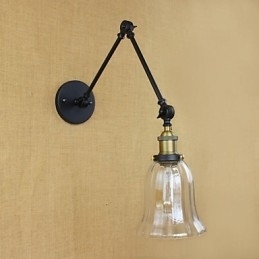 De lange arm van de glazen wand IJzer Industrieel Creatief Telescopisch Slaapkamer Retro Nostalgisch Restaurant Opvouwbaar Gangpad