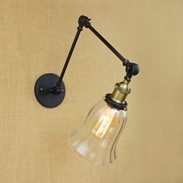 De lange arm van de glazen wand IJzer Industrieel Creatief Telescopisch Slaapkamer Retro Nostalgisch Restaurant Opvouwbaar Gangpad