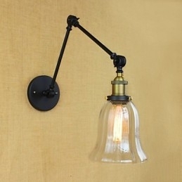 De lange arm van de glazen wand IJzer Industrieel Creatief Telescopisch Slaapkamer Retro Nostalgisch Restaurant Opvouwbaar Gangpad