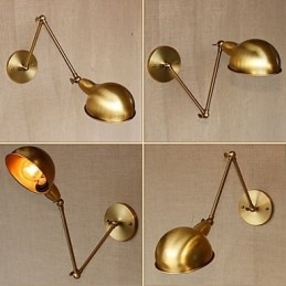 De lange arm van de Amerikaanse industriële stijl dubbele hoogwaardige decoratieve wandlamp