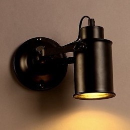 Vintage Wandlamp Industrieel Zwart Smeedijzer Wandlamp Retro Econce Armatuur Edison Lamp Gang Wandverlichting