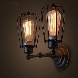 Loft Amerikaans Landelijk IJzeren Kunst Antieke Wandlamp Industrie Verlichting