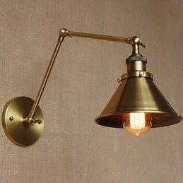 Amerikaanse landelijke retro bronzen magazijn restaurant café decoratieve wandlamp