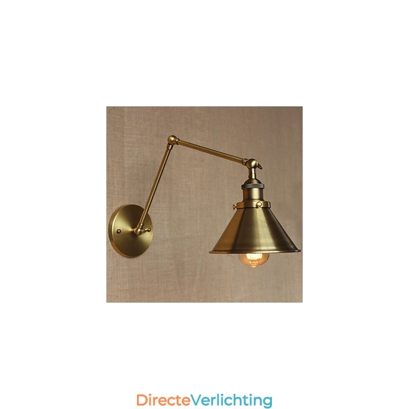 Amerikaanse landelijke retro bronzen magazijn restaurant café decoratieve wandlamp