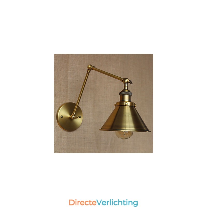 Amerikaanse landelijke retro bronzen magazijn restaurant café decoratieve wandlamp