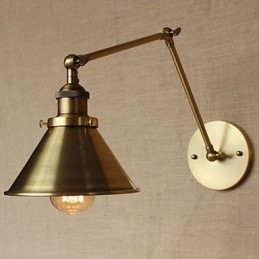 Amerikaanse landelijke retro bronzen magazijn restaurant café decoratieve wandlamp