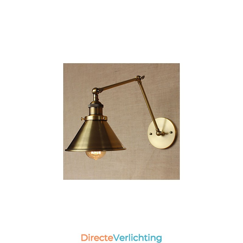 Amerikaanse landelijke retro bronzen magazijn restaurant café decoratieve wandlamp