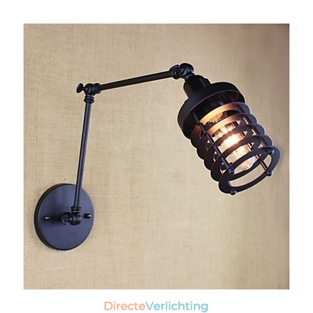Stijl Bed Hotel Eestaurant Project Iron Arm Dubbele Retro Vintage Zwarte Riem Wandlamp Schakelaar Stijl Bed Hotel Eestaurant Project Iron Arm Dubbele Retro Vintage Zwarte Riem Wandlamp Schakelaar