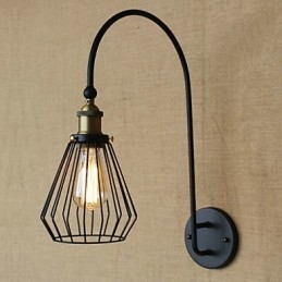 Nordic Mediterrane Stijl Retro Mode Creatieve Grote Enkele Kop Decoratieve Wandlamp