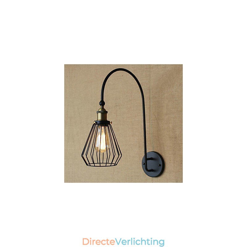 Nordic Mediterrane Stijl Retro Mode Creatieve Grote Enkele Kop Decoratieve Wandlamp