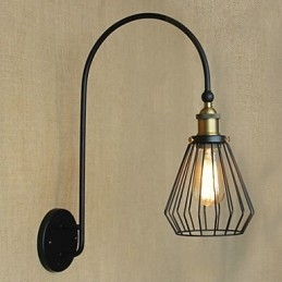 Nordic Mediterrane Stijl Retro Mode Creatieve Grote Enkele Kop Decoratieve Wandlamp