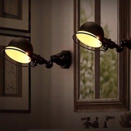 De creatieve industrie opvouwbare persoonlijkheid retro gang wandlamp verlichting