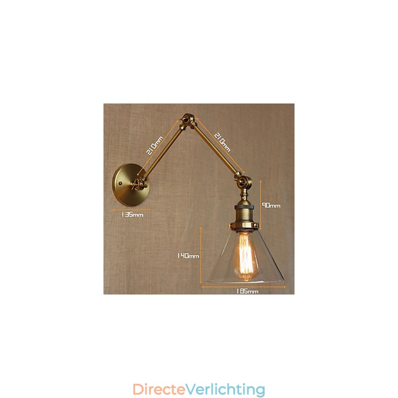 Retro Vintage Store Exclusief ontworpen moderne bronzen kerklobby versierde slaapkamer wandlamp