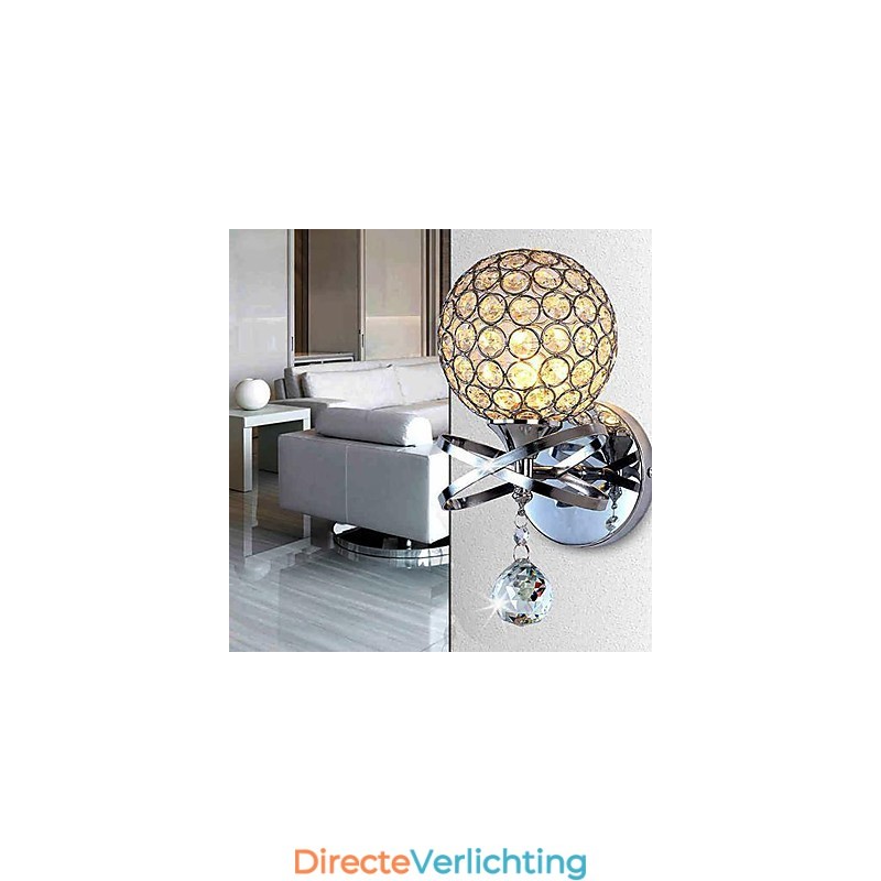 Kristallen wandlampen moderne eigentijdse G9 metaal