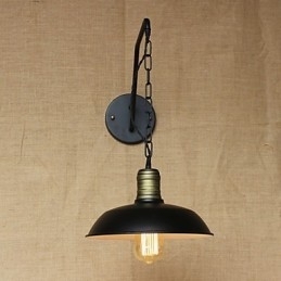 Eenvoudige en creatieve persoonlijkheid wandlamp Industrieketen Amerikaanse retro ijzeren gangpad slaapkamer nachtkastje wandlamp
