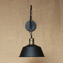 Eenvoudige en creatieve persoonlijkheid wandlamp Industrieketen Amerikaanse retro ijzeren gangpad slaapkamer nachtkastje wandlamp