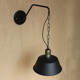 Eenvoudige en creatieve persoonlijkheid wandlamp Industrieketen Amerikaanse retro ijzeren gangpad slaapkamer nachtkastje wandlamp