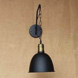 Eenvoudige en creatieve persoonlijkheid wandlamp Industrieketen Amerikaanse retro ijzeren gangpad slaapkamer nachtkastje wandlamp