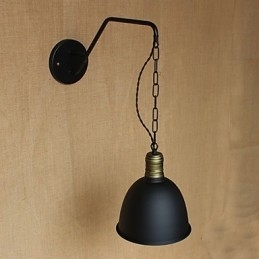 Eenvoudige en creatieve persoonlijkheid wandlamp Industrieketen Amerikaanse retro ijzeren gangpad slaapkamer nachtkastje wandlamp