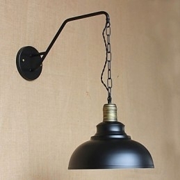 Eenvoudige en creatieve persoonlijkheid Wandlamp Industrieketen Amerikaanse retro ijzeren gangpad Slaapkamer nachtkastje wandlamp