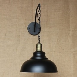 Eenvoudige en creatieve persoonlijkheid Wandlamp Industrieketen Amerikaanse retro ijzeren gangpad Slaapkamer nachtkastje wandlamp
