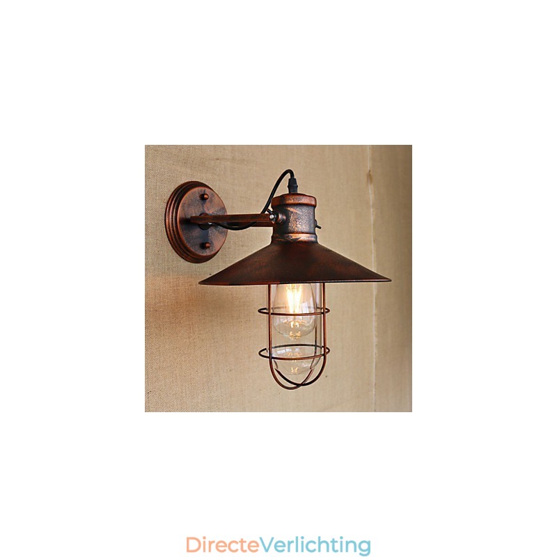 Loft industrieel magazijn creatieve woonkamer balkon wind ijzerhoudend nostalgisch retro pastorale trap wandlamp