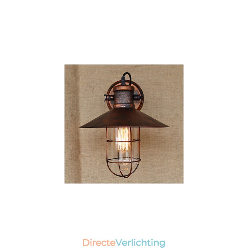 Loft industrieel magazijn creatieve woonkamer balkon wind ijzerhoudend nostalgisch retro pastorale trap wandlamp