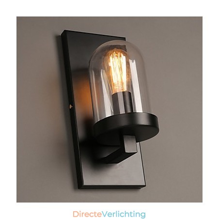 Creatieve landelijke smeedijzeren glazen wandlamp Creatieve landelijke smeedijzeren glazen wandlamp