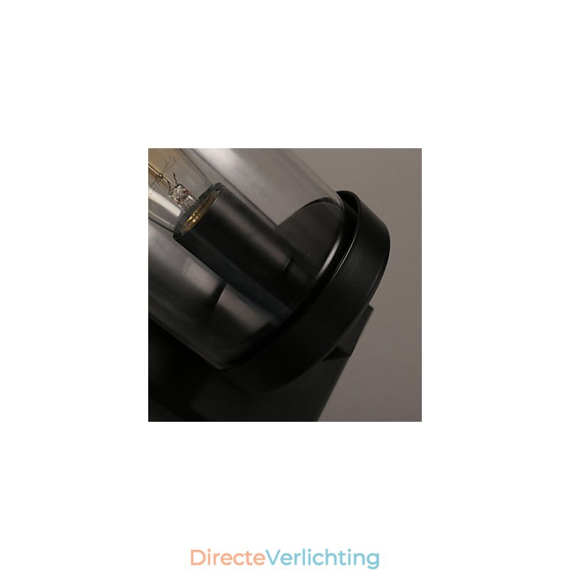 Creatieve landelijke smeedijzeren glazen wandlamp