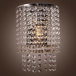 Moderne kristallen wandlamp met 1 lichtbron