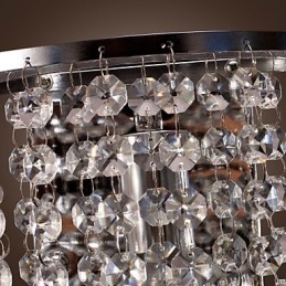Moderne kristallen wandlamp met 1 lichtbron