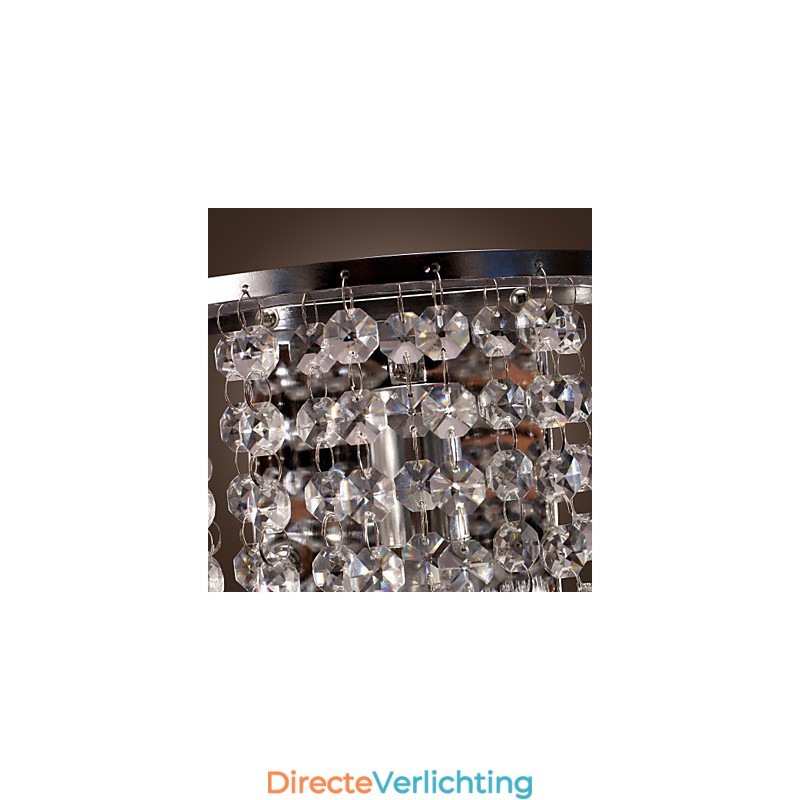 Moderne kristallen wandlamp met 1 lichtbron