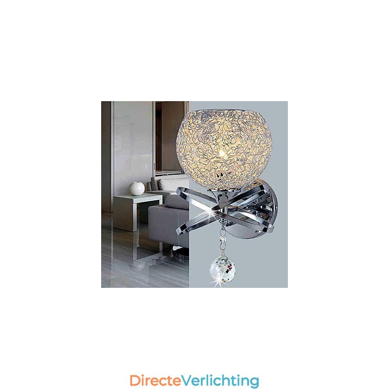 Kristallen wandlampen Modern eigentijds metaal