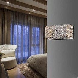 Gecontracteerde en eigentijdse vierkante wandlamp K9 kristal