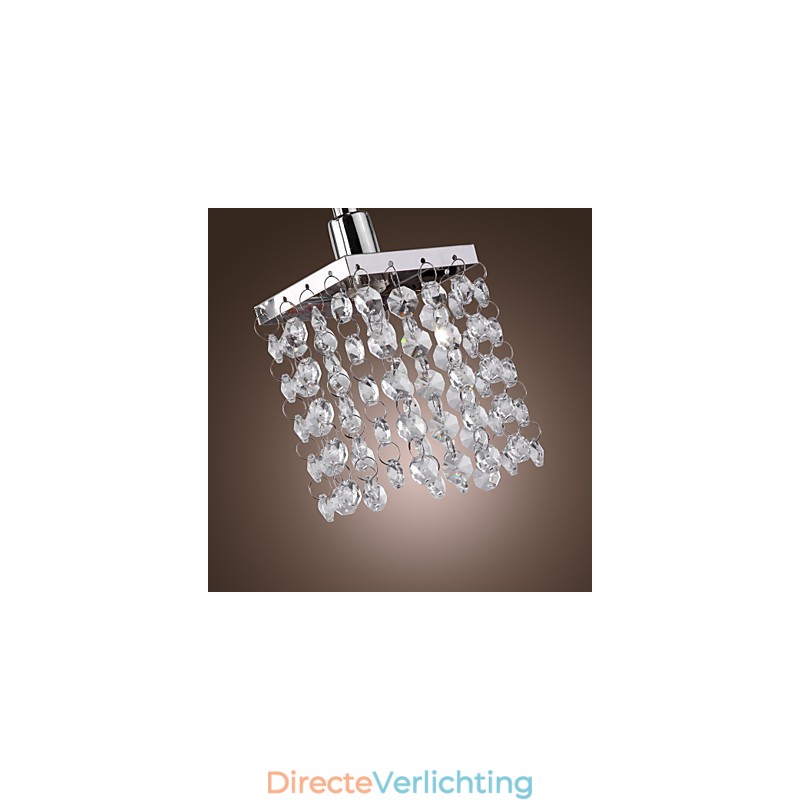 Lineaire kroonluchter eilandlamp kristal 3 lampen