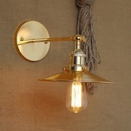 Minimalistische industriële stijl villa nostalgische gouden paraplu voor het kerkpad versierde muur