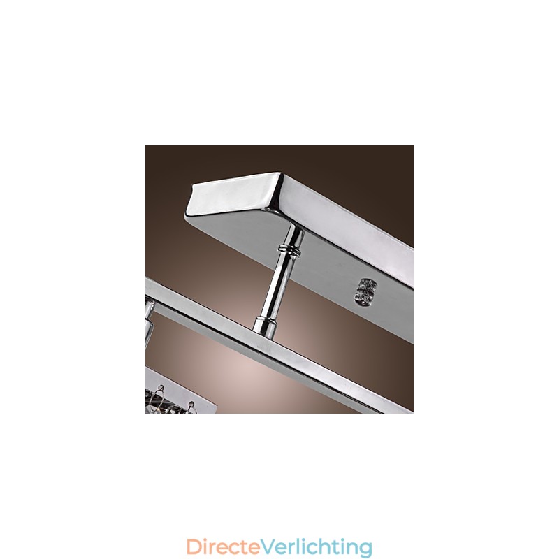 Lineaire kroonluchter eilandlamp kristal 3 lampen