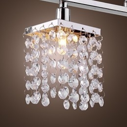 Lineaire kroonluchter eilandlamp kristal 3 lampen